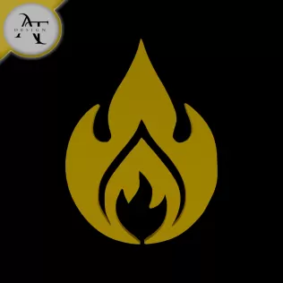 Simple Flame Symbol - 2D Art