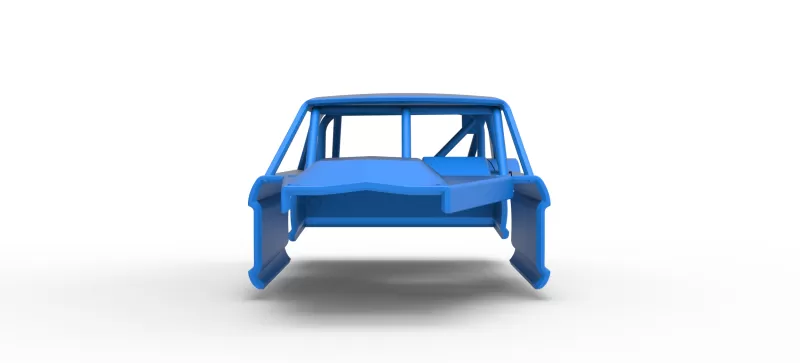 Shell of Vintage Asphalt Modified stock car V11 Scale 1:25 - Model preview 5