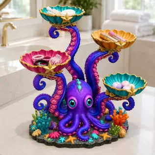 Magical Ocean Octopus Organizer STL File for 3D Print - Model thumbnail 6