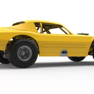 Vintage Dirt late model Race car Version 2 Scale 1:25 - Model thumbnail 21