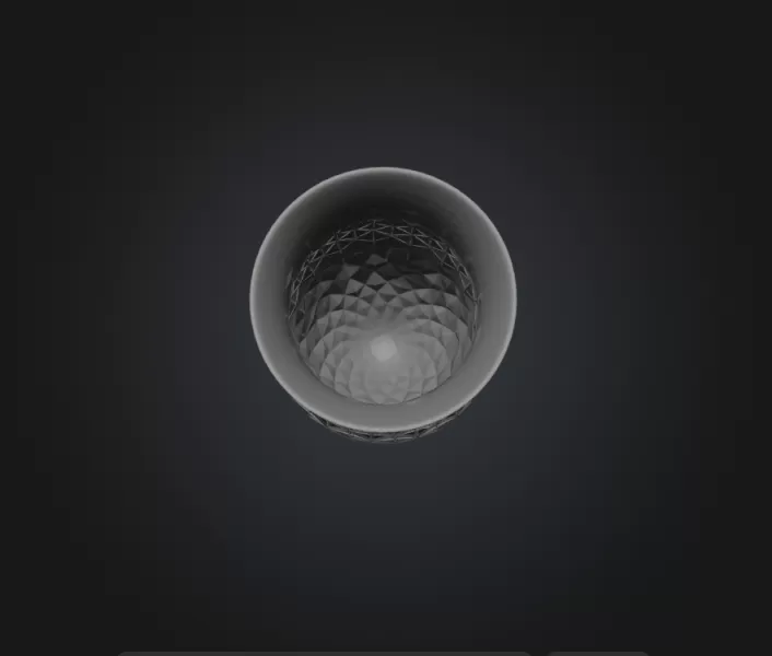 crystal vase - Model preview 3