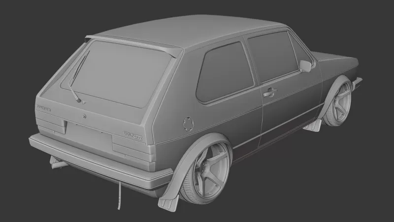 Volkswagen Golf mk1 - Model preview 4