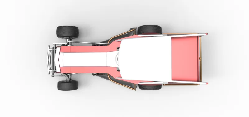 Vintage Dirt Modified stock car Version 5 Scale 1:25 - Model preview 11