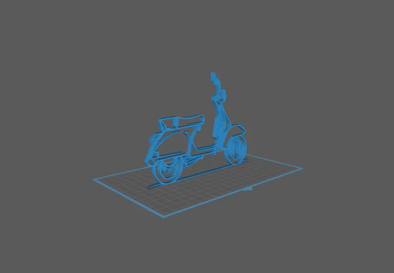Vespa - Wall Art - Model preview 1