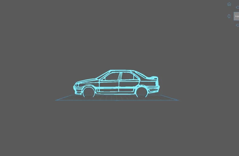 Peugeot - 405 GTI Wall Art - Model preview 2
