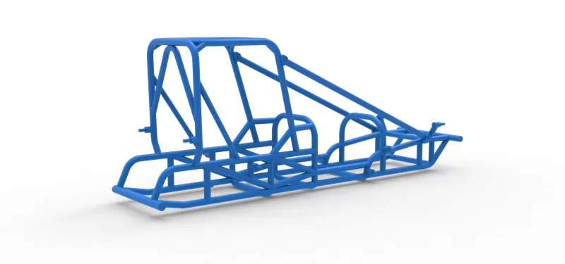 Frame of Dirt Silver Crown Champ car Scale 1:25 - Model preview 13