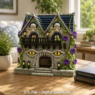 Cursed Watcher Manor STL File for 3D Print - Model thumbnail 2