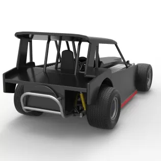 Vintage Dirt Modified stock car Version 6 Scale 1:25 - Model thumbnail 18