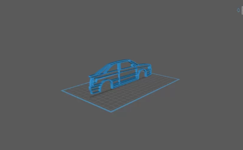 Audi - 90 Type 89 Wall Art - Model preview 2