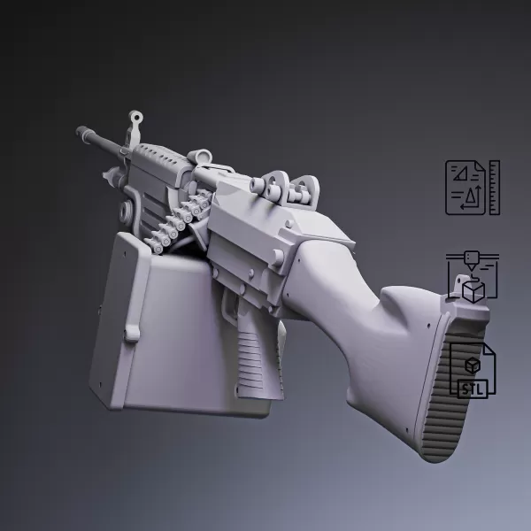 M249 Light Machine Gun #RoZ - Model preview 7