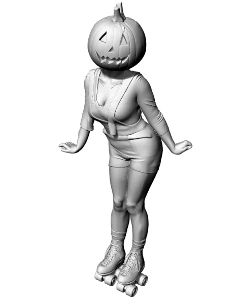 Sexy Lady Halloween - Model preview 1