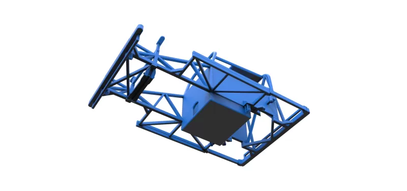 Frame of New Zealand Ministock car Scale 1:25 - Model preview 3