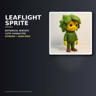 Stylized Character Kitbash Collection – High-Poly 3D Model Pack - Model thumbnail 16