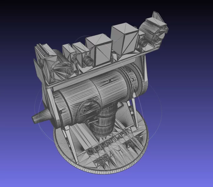 Opportunity Mars Rover Camera Head Bust - Model preview 4