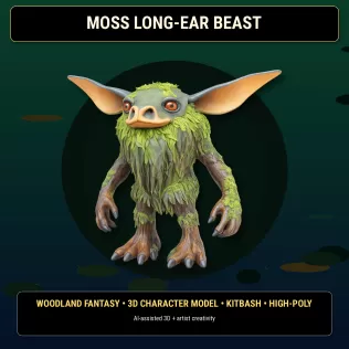 Forest Gremlin Creatures – Fantasy Woodland Character Pack - Model thumbnail 4