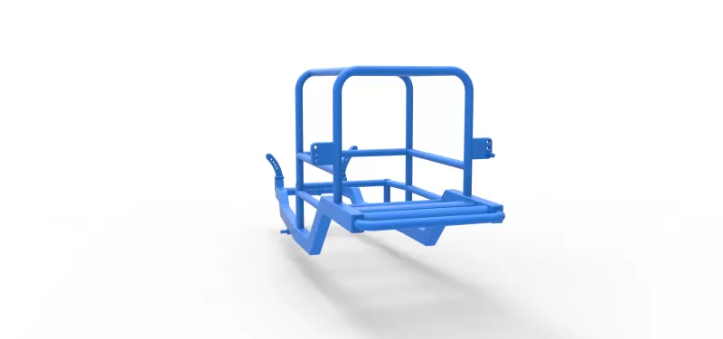 Frame of Vintage Supermodified stock car V2 Scale 1:25 - Model preview 11
