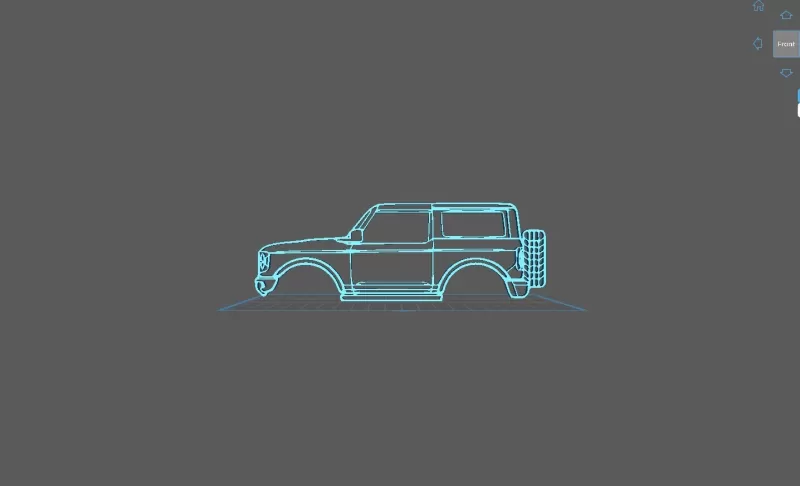 Ford - Bronco 2021 Wall Art - Model preview 1