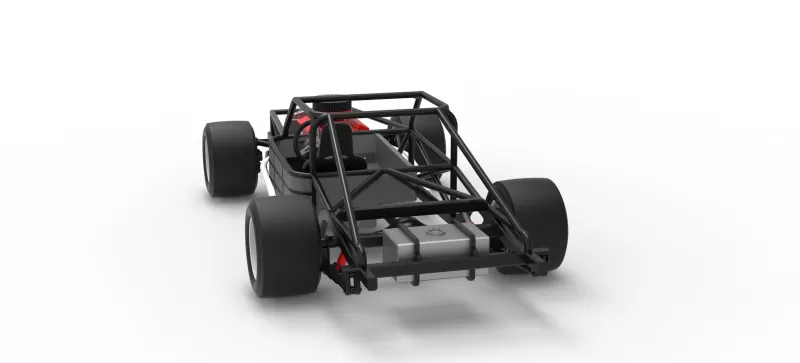 Vintage Asphalt Modified stock car Base V8 Scale 1:25 - Model preview 14