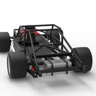 Vintage Asphalt Modified stock car Base V8 Scale 1:25 - Model thumbnail 14