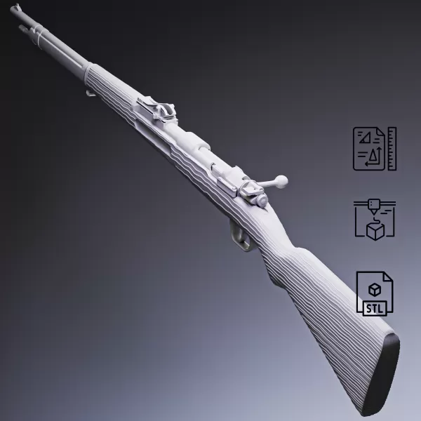 Gewehr 98 Bolt-Action Rifle #RoZ - Model preview 6