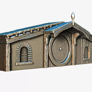 Hobbit House Facade 3 #RoZ - Model thumbnail 3