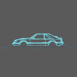Ford - Mustang SVO Wall Art