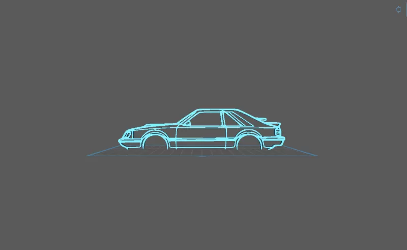 Ford - Mustang SVO Wall Art - Model preview 2