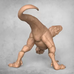 Velociraptor Dinosaur Attacking - Model thumbnail 4