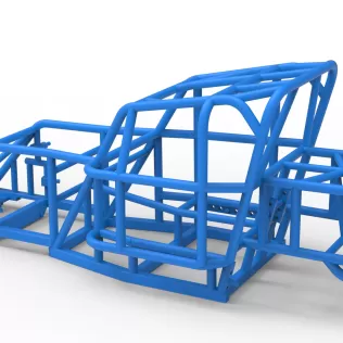 Frame of Mod Lite Race car Scale 1:25 - Model thumbnail 9