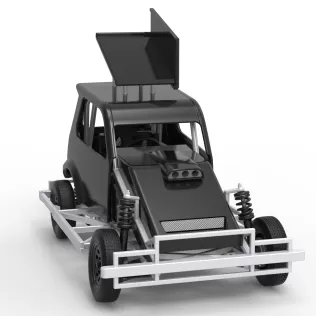 New Zealand Ministock car Version 3 Scale 1:25 - Model thumbnail 26