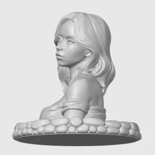Sydney Sweeney 3D Bust - Model thumbnail 4