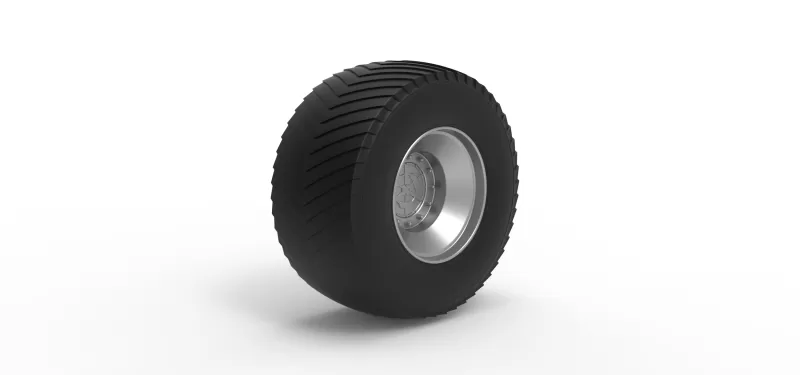 Rear wheel from Pulling tractor 3 Scale 1:25 - Model preview 2