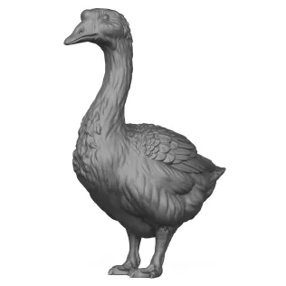 3D Printable Goose Bird