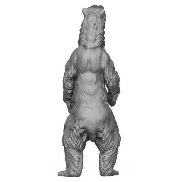 3D Printable Polar Bear Standing Pose - Model preview 6