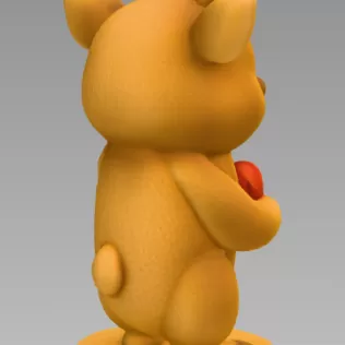 Cute Deer with Heart – 3D Printable STL File - Model thumbnail 6