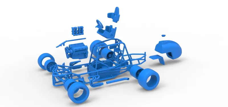 Pavement Silver Crown Car Base Version 2 Scale 1:25 - Model preview 28