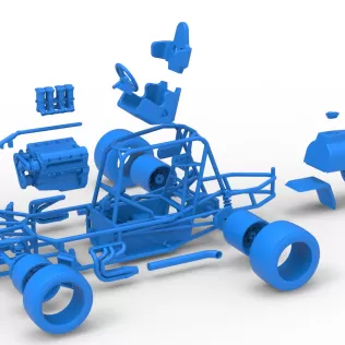 Pavement Silver Crown Car Base Version 2 Scale 1:25 - Model thumbnail 28