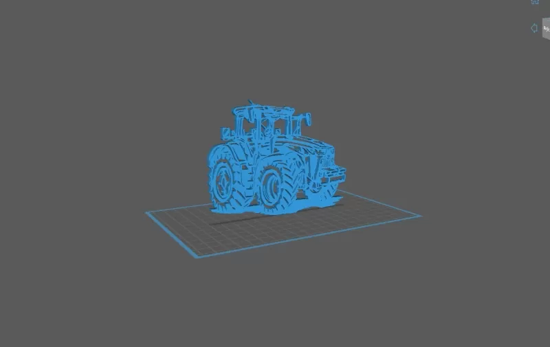 Tractor - John Deere 8R Wall Art - Model preview 2