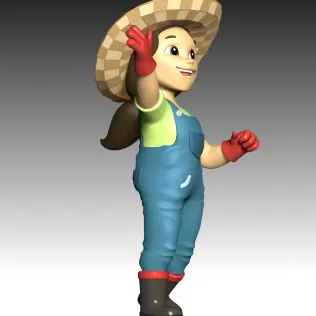 Farmer Yumi Fan Art - Model thumbnail 5