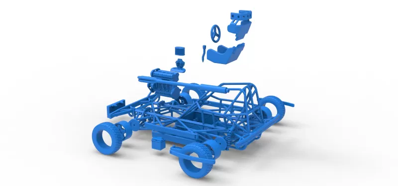 BriSCA Formula 2 Stock Car Base Scale 1:25 - Model preview 29