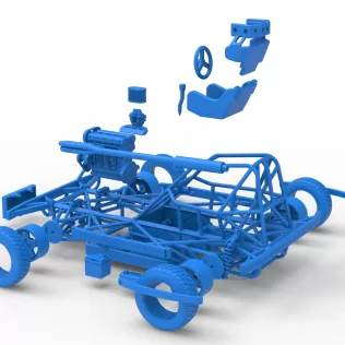 BriSCA Formula 2 Stock Car Base Scale 1:25
