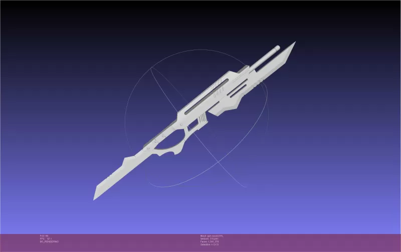 Kaiju No 8 Gen Sword - Model preview 2