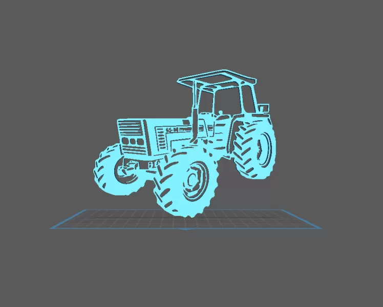 Tractor - Fiat 65-66 Wall Art - Model preview 2