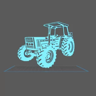 Tractor - Fiat 65-66 Wall Art