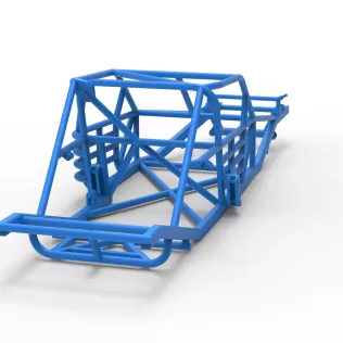 Frame of Vintage Asphalt Modified stock car Version 3 Scale 1:25 - Model thumbnail 14
