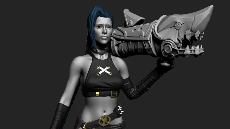 Jinx from arcane - Model preview 8