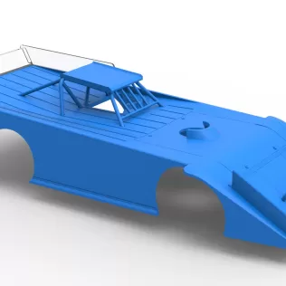 Shell of Wedge Dirt Late model Scale 1:25 - Model thumbnail 17