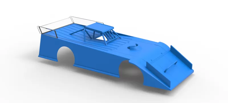 Shell of Wedge Dirt Late model Scale 1:25 - Model preview 17