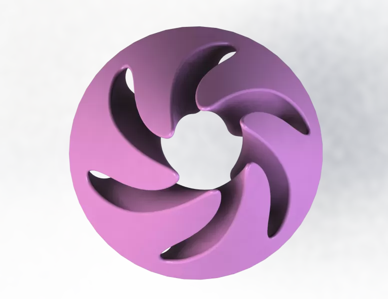 🌀 Spiral Hourglass (Fidget Toy): Impossible Passthrough - Model preview 10