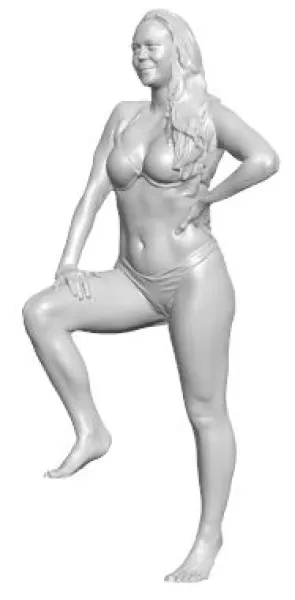 Figure for ship model passenger girl - Model preview 1